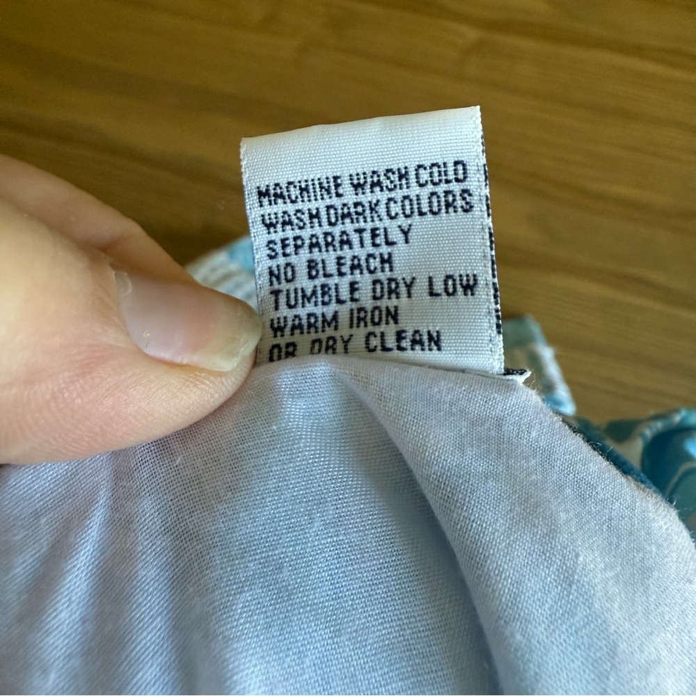 American Eagle | Boyfriend Fit Flannel Large Blue White - Picture 7 of 7